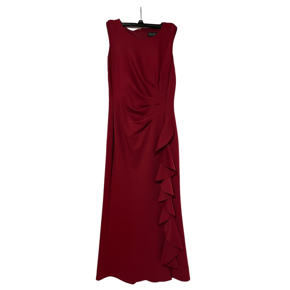 Alexa B Nites Red Burgundy Dress